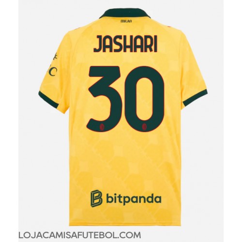 Camisa de Futebol AC Milan Ardon Jashari #30 Equipamento Alternativo 2025-26 Manga Curta